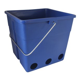 Lämmereimer rechteckig, 10 Liter, gebohrt, ohne Zubehör