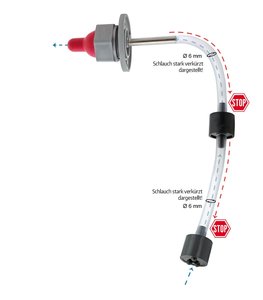 Steigrohr für Lämmer, Festmontage