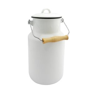 Milchkanne emailliert, 2 Liter