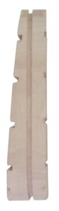 Holzklotz Standard abgeschrägt, 3-mm-Rillung